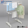 Multi-usages inox deux couche Clothes Rack Dring